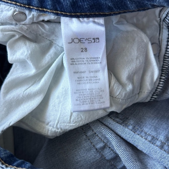 Joe's Jeans Blue Denim High Waist Shorts Size 28 - Picture 5 of 5